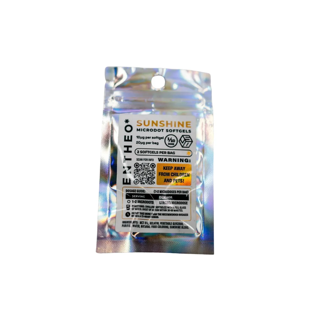 Home entheo: 2 count 10ug sunshine microdot softgels