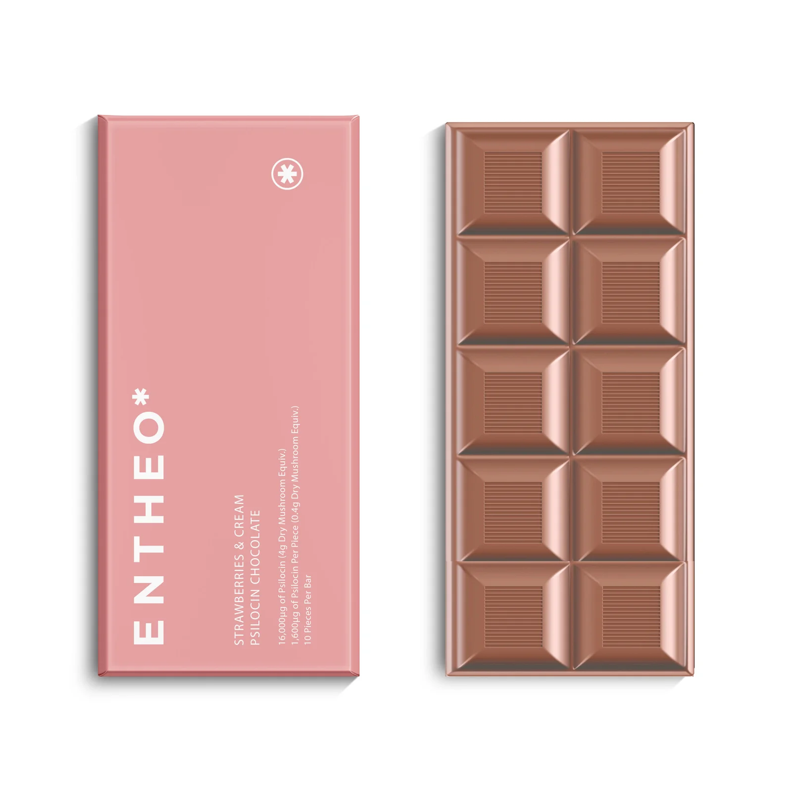 strawberries & cream chocolate bar | 4 grams
